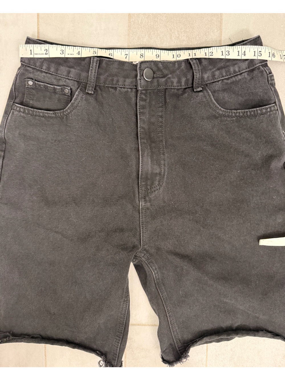 DISSH High-Rise Black Denim Shorts Black Size US 10 - Picture 7 of 9